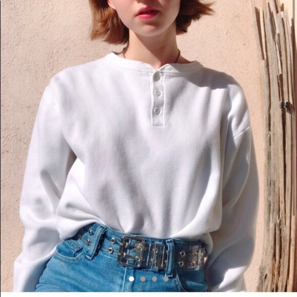 Brandy Melville White Thermal